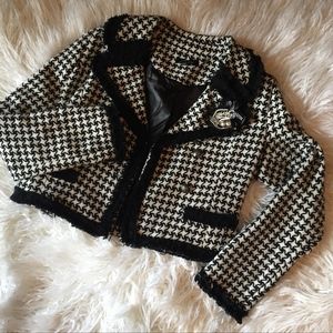 Black and White Tweed Jacket